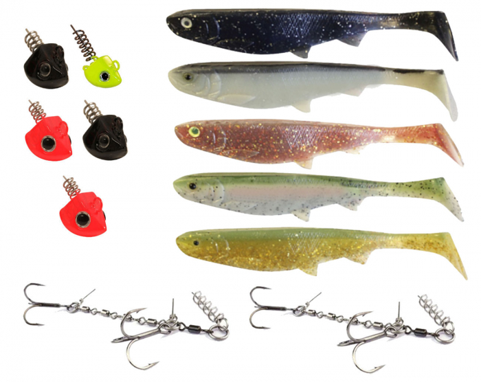 Puppet Shad Kit i gruppen Fiskedrag / Betespaket & Jiggboxar hos Örebro Fiske & Outdoor AB (Puppet Shad Kit)